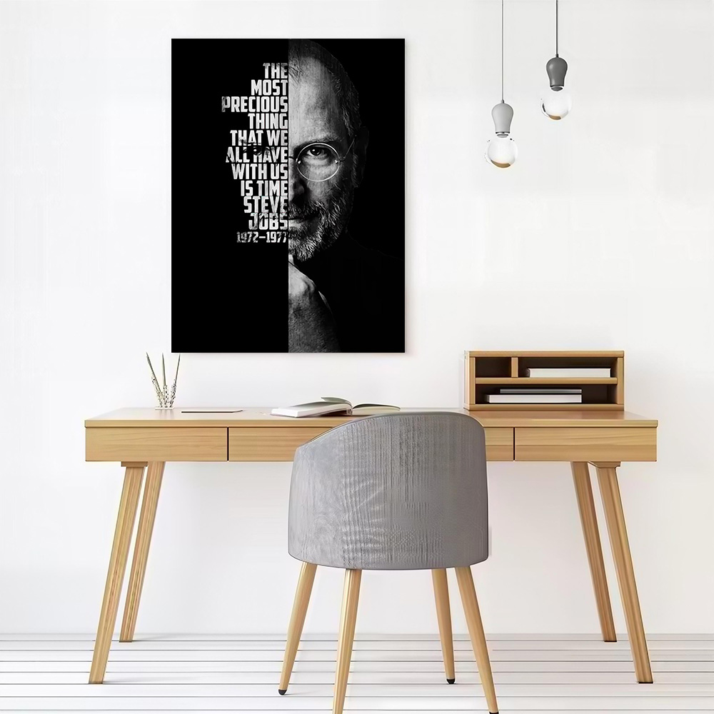 Steve Jobs Poster Kanvas Seni  - Home Decor Jobs ulasan dan harga