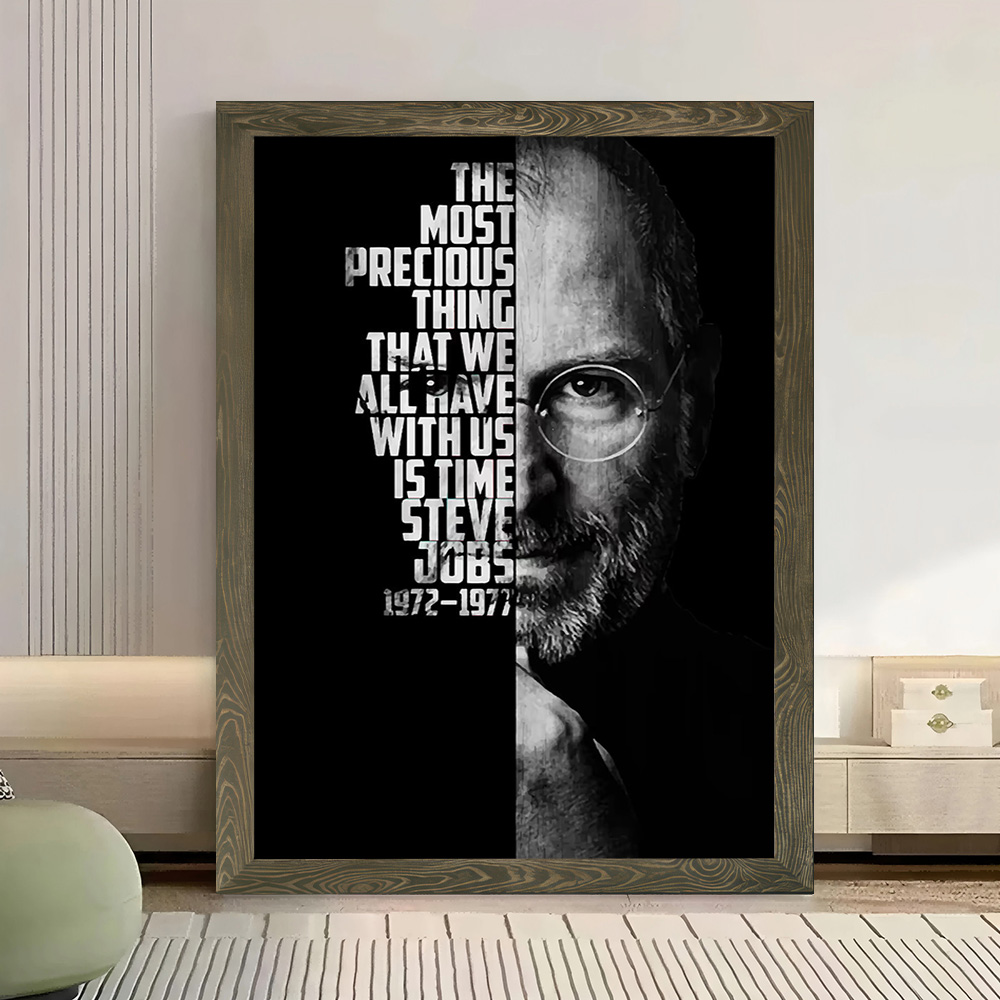 Steve Jobs Poster Kanvas Seni  - Home Decor Jobs ulasan dan harga