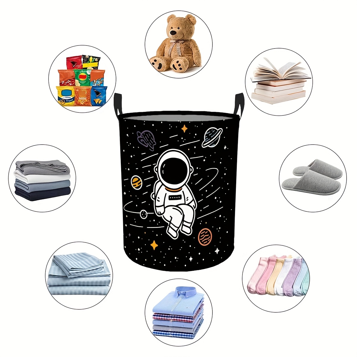 1 Buah Keranjang Cucian Bulat  - Home Decor Hampers ulasan dan harga