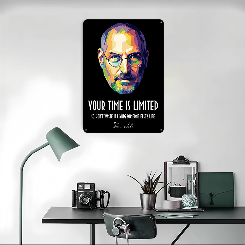Poster Dinding Logam Bertekstu - Home Decor Jobs ulasan dan harga