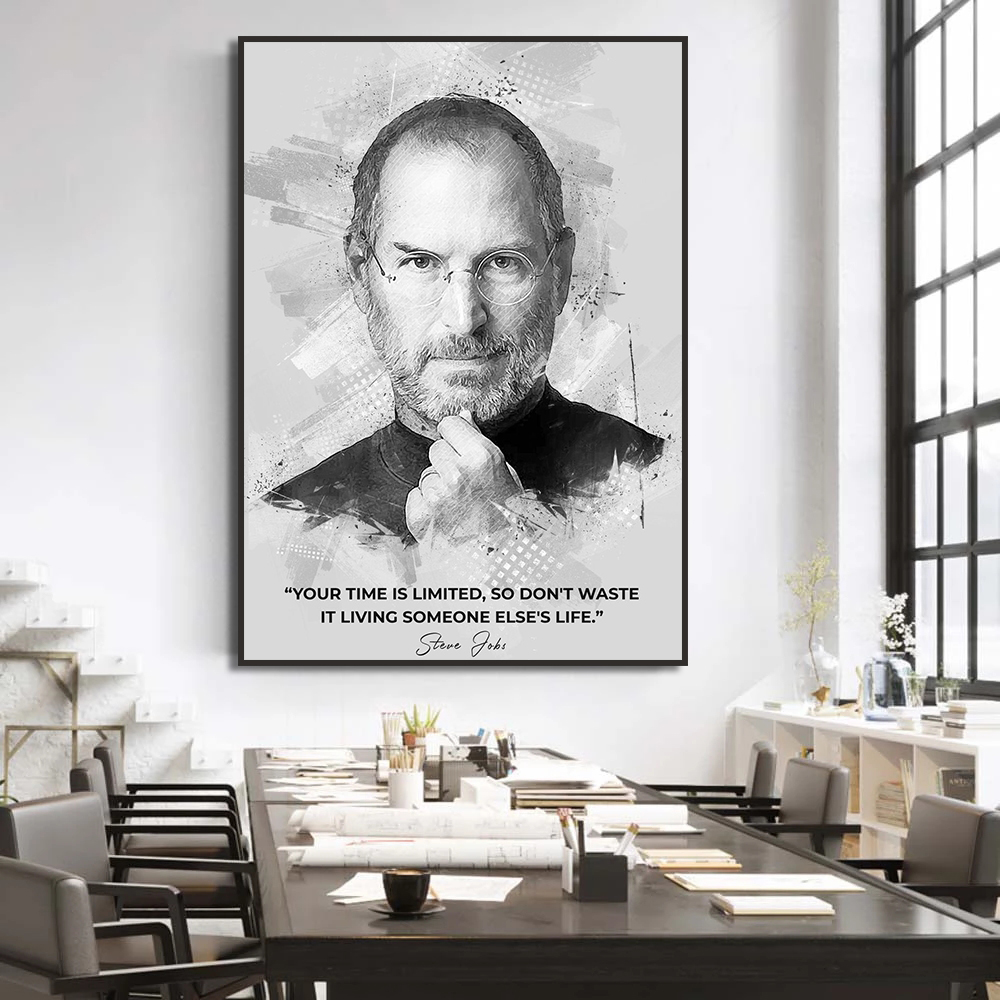 Lukisan kanvas Steve Elon Musk - Home Decor Jobs ulasan dan harga