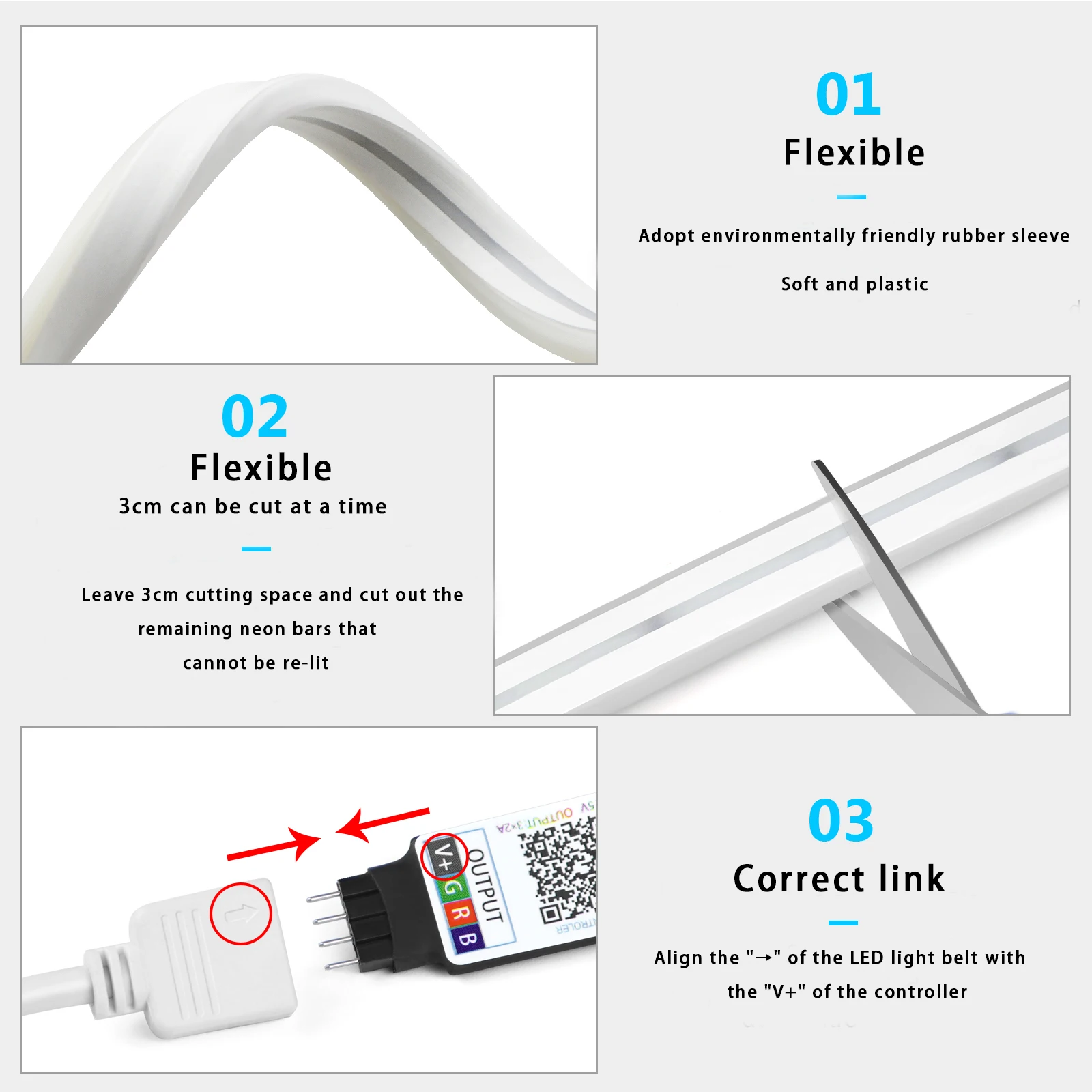 Lampu Strip LED Neon RGB 1-5m  - Home Decor App Free ulasan dan harga